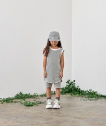 SHIPS KIDS(シップスキッズ)/MOUN TEN.:95～140cm / バイカラー ワッフル タンクトップ/ナチュラル