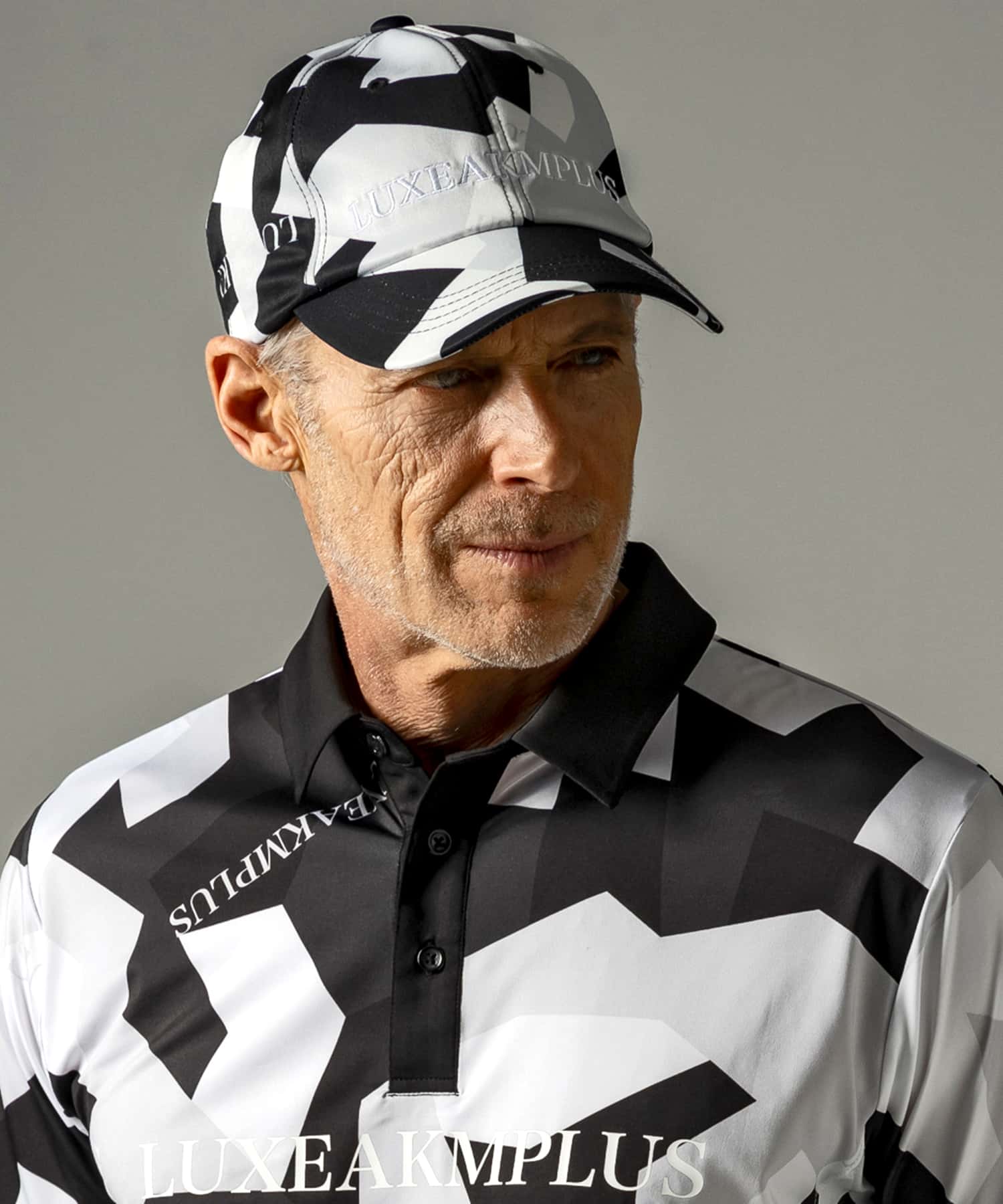 LUXEAKMPLUS(リュクスエイケイエムプラス)ゴルフ カモ柄キャップ【ゴル