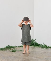 SHIPS KIDS(シップスキッズ)/【セットアップ対応商品】MOUN TEN.:110～140cm / バイカラー ワッフル ショーツ/チャコールグレー