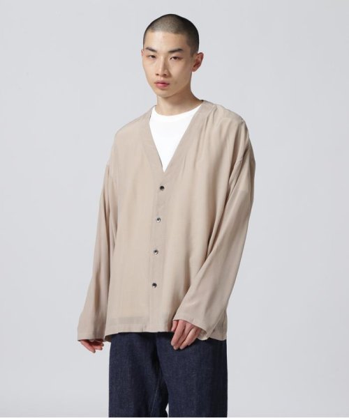 LHP(エルエイチピー)/Dankeschon/ダンケシェーン/Cupro Rayon Cardigan/キュプラレーヨンカーディガン/ベージュ