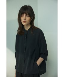 BLACK BY MOUSSY(ブラックバイマウジー)/stand collar shirt/BLK