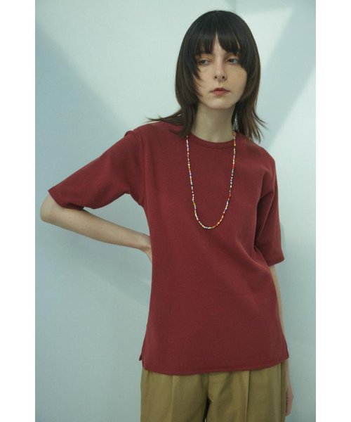 BLACK BY MOUSSY(ブラックバイマウジー)/half sleeve t－shirt/D/RED3