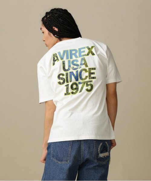 AVIREX(AVIREX)/《WEB＆DEPOT限定》CALIFORNIA SYMBOL LOGO SHORT SLEEVE T/Tシャツ/ホワイト