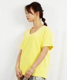 ARGO TOKYO(アルゴトウキョウ)/Stretch Cotton Color T－shirt 24064 コットンストレッチカラーTシャツ　Tシャツ　コットンT　半袖　カットソー　/イエロー