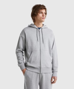 BENETTON (mens)/ロゴマーク付きジップアップスウェットパーカー/505237992