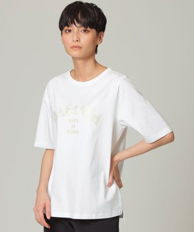 【ウォッシャブル】ロゴゼブラプリントTシャツ
