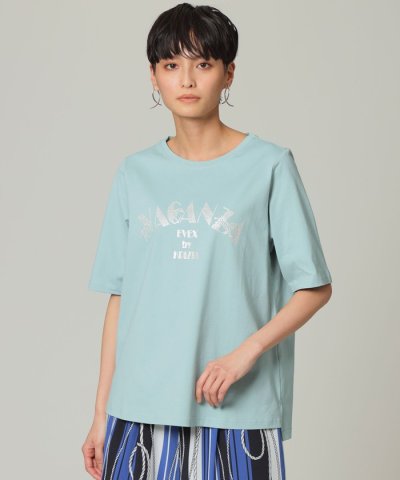 【ウォッシャブル】ロゴゼブラプリントTシャツ