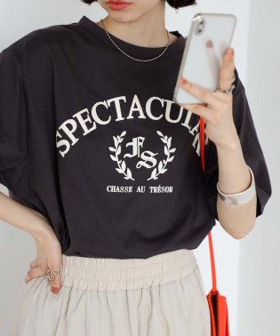 GeeRA/メタリックプリントロゴTシャツ/505253149