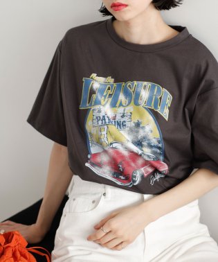 GeeRA/ロックプリントルーズTシャツ/505253150