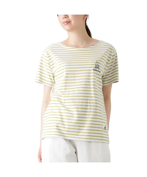 MAC HOUSE(women)(マックハウス（レディース）)/CAPTAIN STAG キャプテンスタッグ ボーダーTシャツ 3287－7939/マスタード