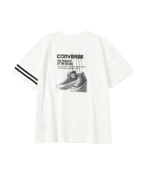 MAC HOUSE(kid's)(マックハウス（キッズ）)/CONVERSE コンバース バックプリントTシャツ CM2552/ホワイト