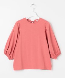 Feroux(フェルゥ)/【UVケア】バックリボンボリュームスリーブ Tシャツ/ピンク系