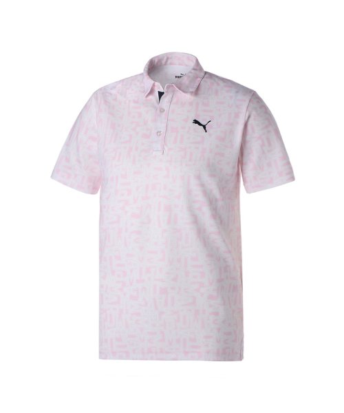 PUMA(プーマ)/メンズ ゴルフ RANDOM グラフィック 半袖 ポロシャツ/PEARLPINK