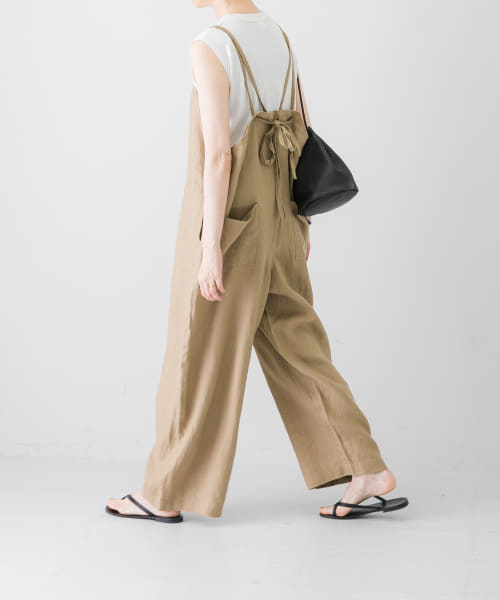 最安値挑戦】 2023SS かぐれ リネンサロペット 黒 ブラック i9tmg.com.br