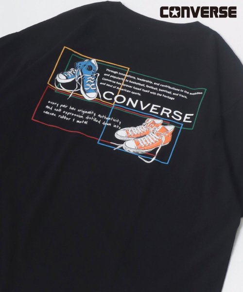セール】☆【CONVERSE】コンバース バックプリント Tシャツ 半袖 メンズ レディース カジュアル スニーカー(505248187) マルカワ(MARUKAWA) MAGASEEK コンバース スウェットジャージ 袖ワンポイント刺繍ロゴ 90s