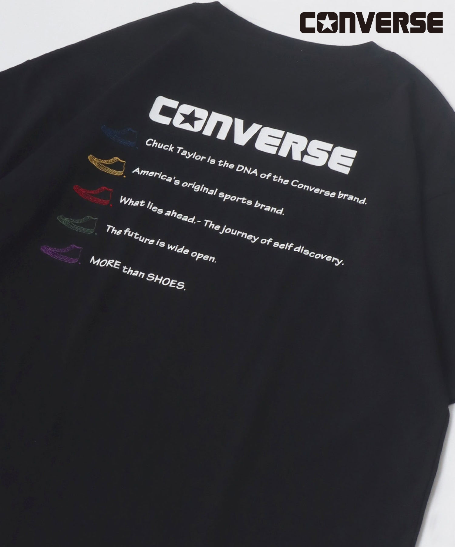 CONVERSE ドラえもん バックプリントTシャツ L ホワイト 未使用 - T