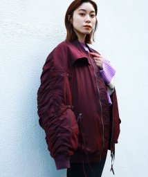 led.tokyo(レッドトーキョー)/CAPE OVER GATHER SLEEVE MA－1/レッド