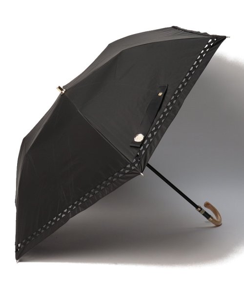 Beaurance LX(ビューランス)/ビューランス  晴雨兼用パラソル傘 (トップフラット折傘)/ブラック