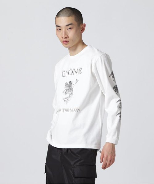 B'2nd(ビーセカンド)/ENONE エノン/ACROSS THE MOON PRINT TEE/ホワイト