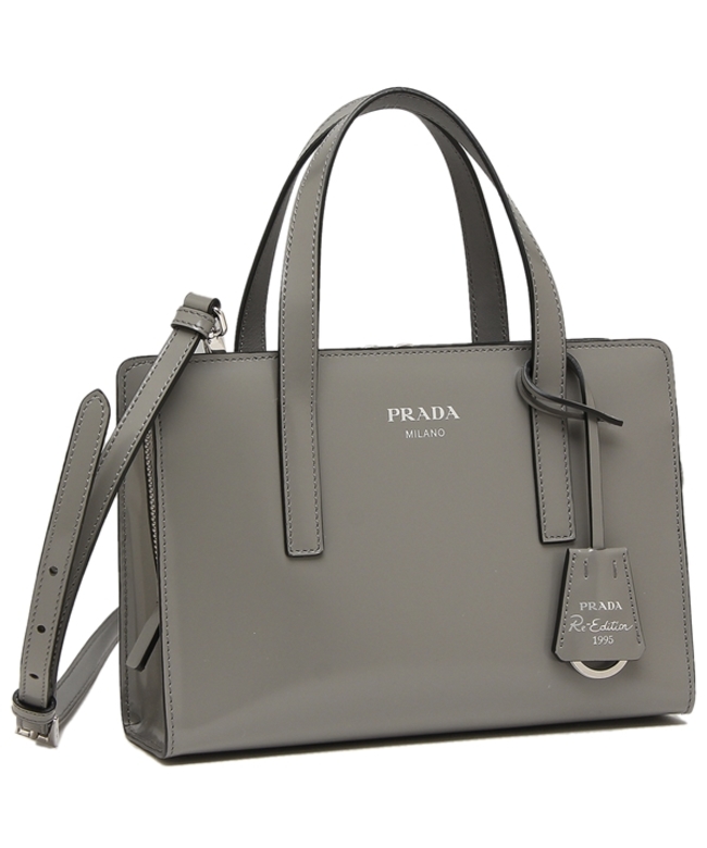 PRADA トートバッグ　グレー