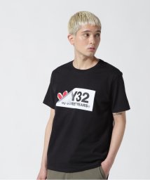 RoyalFlash(ロイヤルフラッシュ)/SY32 by SWEETYEARS/TURN OVER BOX LOGO TEE/ブラック