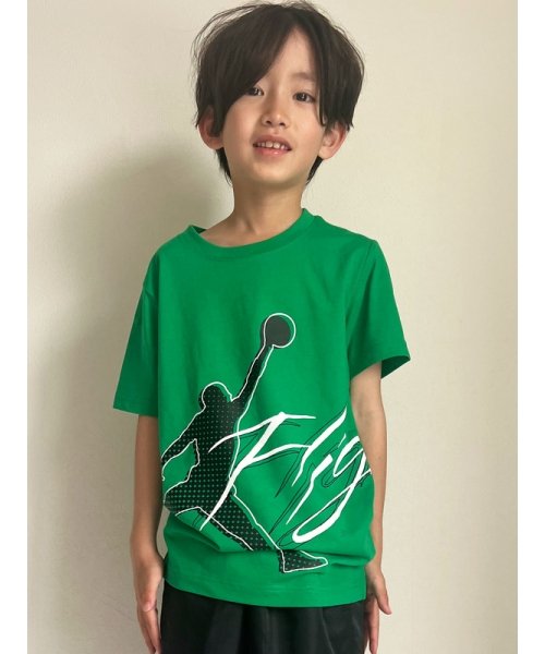 Jordan(ジョーダン)/ジュニア(140－170cm) Tシャツ JORDAN(ジョーダン) HALFTONE FLIGHT SS TEE/GREEN