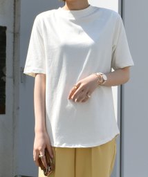 felt maglietta/プチモックネックコットンTシャツ/505271842