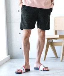 JIGGYS SHOP(ジギーズショップ)/総柄ハーフパンツ / ハーフパンツ メンズ ショートパンツ 短パン 膝上 おしゃれ ボトムス/チャコールグレー系1