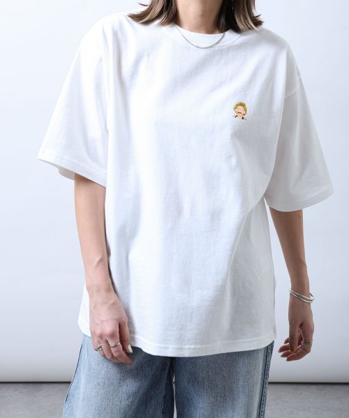 ZIP FIVE(ジップファイブ)/モザイクアートTシャツ/ホワイト