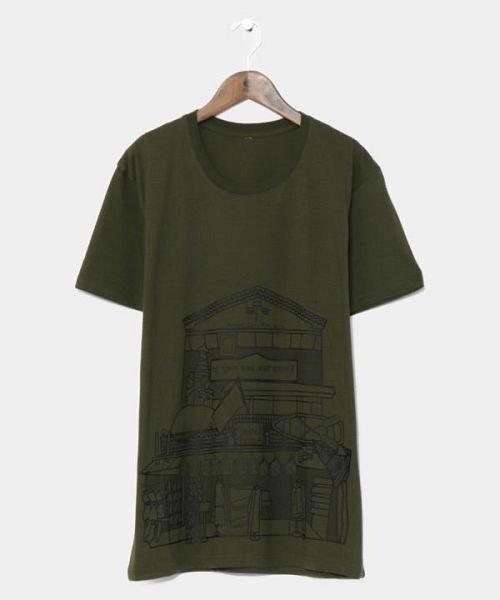 CAYHANE(チャイハネ)/【チャイハネ】レボユーメンズTシャツ CAA－3112/カーキ