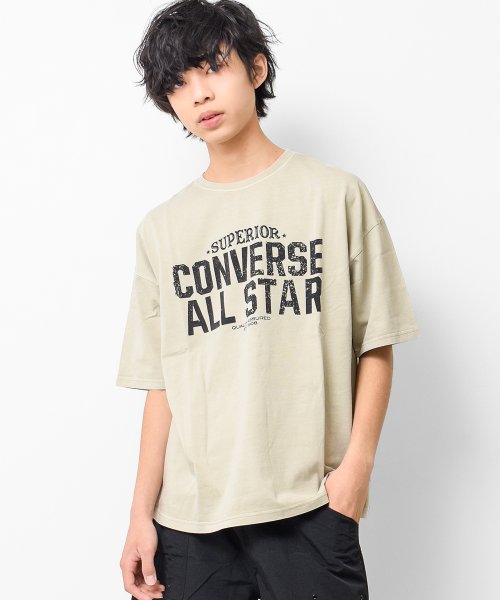 RAT EFFECT(ラット エフェクト)/CONVERSE別注ピグメントビッグTシャツ/グレー