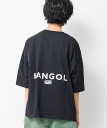 RAT EFFECT(ラット エフェクト)/KANGOL別注バックロゴスーパービッグTシャツ/ブラック
