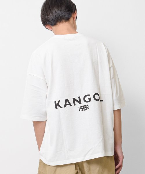 RAT EFFECT(ラット エフェクト)/KANGOL別注バックロゴスーパービッグTシャツ/オフホワイト