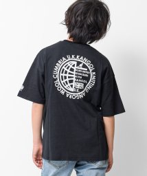 RAT EFFECT(ラット エフェクト)/KANGOL別注INTERNATIONALビッグTシャツ/ブラック