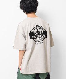 RAT EFFECT(ラット エフェクト)/FORESTADVENTUREビッグTシャツ/ライトグレー