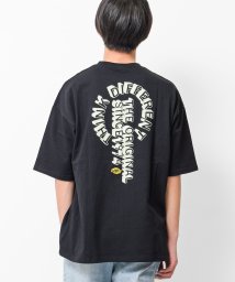 RAT EFFECT(ラット エフェクト)/RATZEROTHINKビッグTシャツ/ブラック