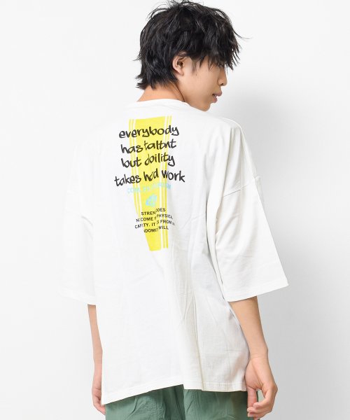 RAT EFFECT(ラット エフェクト)/RAT24－IDEAスーパービッグTシャツ/オフホワイト