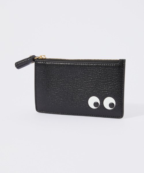 ANYA HINDMARCH(アニヤハインドマーチ)/アニヤ ハインドマーチ コインケース ANYA HINDMARCH 5050925 142717 Zip Card Case Eyes in Capra レディ/ブラック