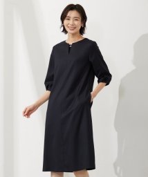 J.PRESS LADIES(J．プレス　レディス)/【セットアップ対応・洗える・UVケア・速乾】 OXIJEWELストレッチ ワンピース/ネイビー系