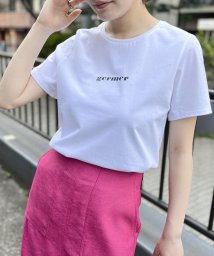 NOLLEY’S(ノーリーズ)/プレーティング天竺ロゴプリントTシャツ/ホワイト系その他2