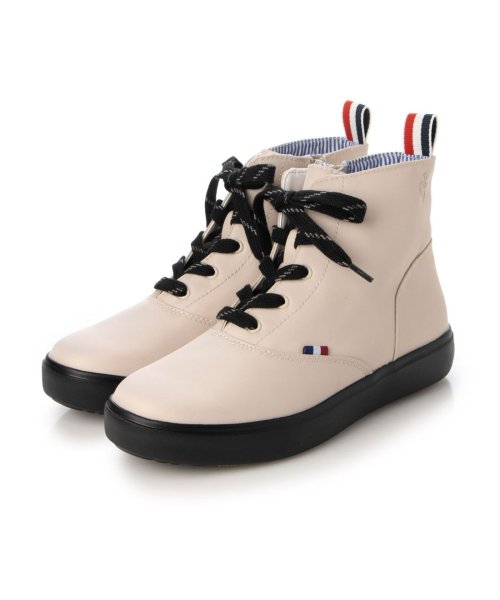 le coq sportif(ルコックスポルティフ)/【レイン対応】ミッドカット厚底レインブーツ(テルナ III MID R  ／ TELUNA III MID R)/ライトベージュコンビ