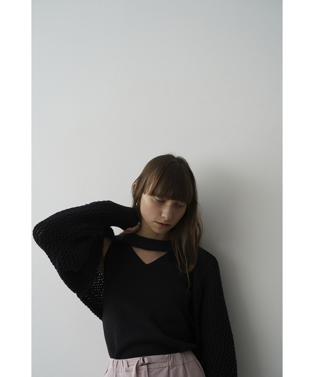 クラネ正規品CLANE BOLERO SET UP MESH KNIT TOPS