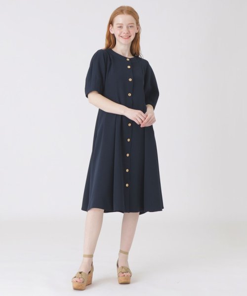 Blue Lab:EZUMi】ストレッチダブルクロスワンピース(505262633)｜阪急  