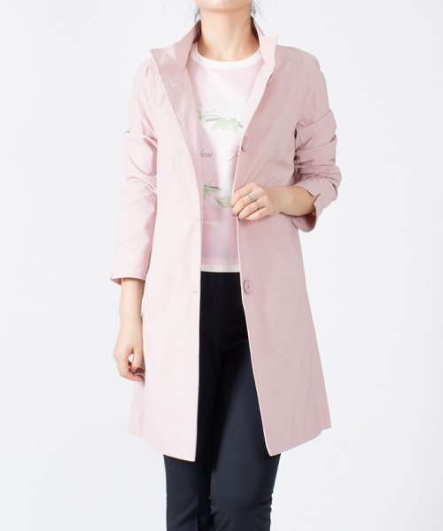 スタンドカラーコート 