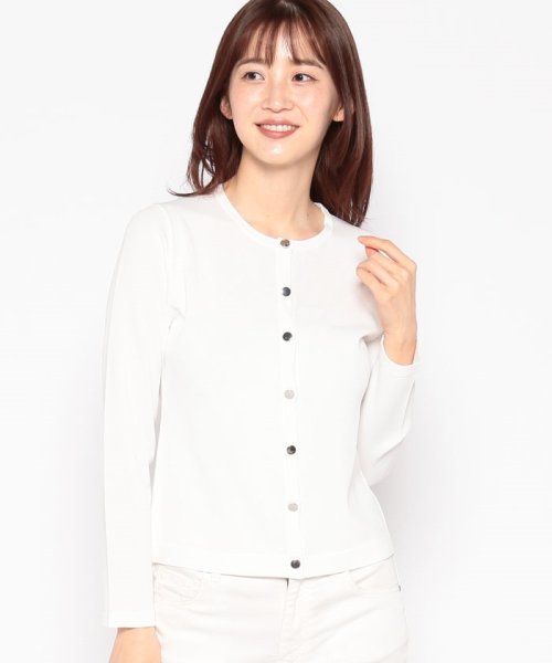 【アンサンブル対応】天竺編み クルーネックニットカーディガン N1631490915 (12513円)