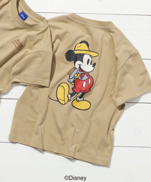 coen(コーエン（キッズ）)/DISNEY（ディズニー）アウトドアTシャツ/BEIGE