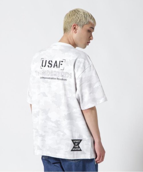 AVIREX(AVIREX)/FLYOVER SHORT SLEEVE T－SHIRT / フライオーバー 半袖 Tシャツ /ホワイトカモ34