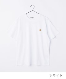 Carhartt(カーハート)/カーハート Carhartt I026391 Tシャツ メンズ トップス 半袖 ショートスリーブ チェイス カジュアル クルーネック S/S CHASE T－S/ホワイト