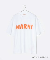 MARNI(マルニ)/マルニ MARNI THJET49EPH USCS11 Tシャツ レディース 半袖 カットソー クルーネック オーバーサイズ レタリングプリント/ホワイト