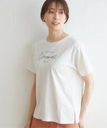 ikka(イッカ)/ロゴフォトプリントTシャツ/ホワイト
